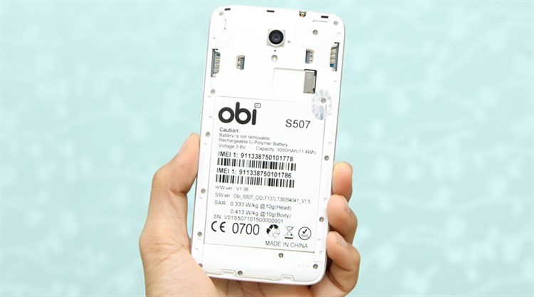 Điện thoại Obi Worldphone S507 Màu Trắng