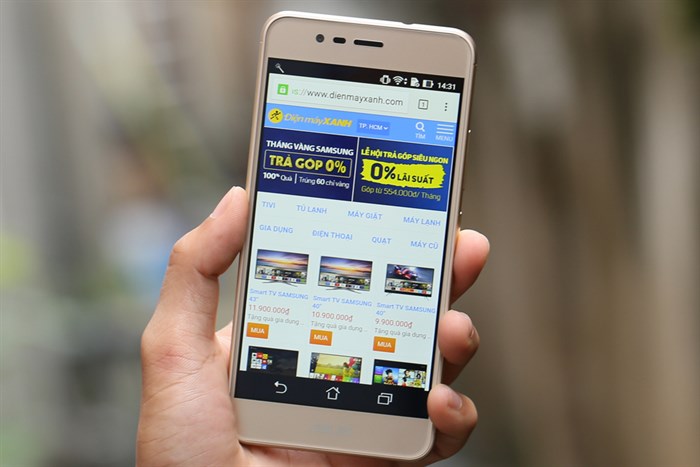 Điện thoại Asus Zenfone 3 Max Màu Vàng