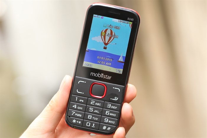Điện thoại Mobiistar B248 Màu Đen - Đỏ