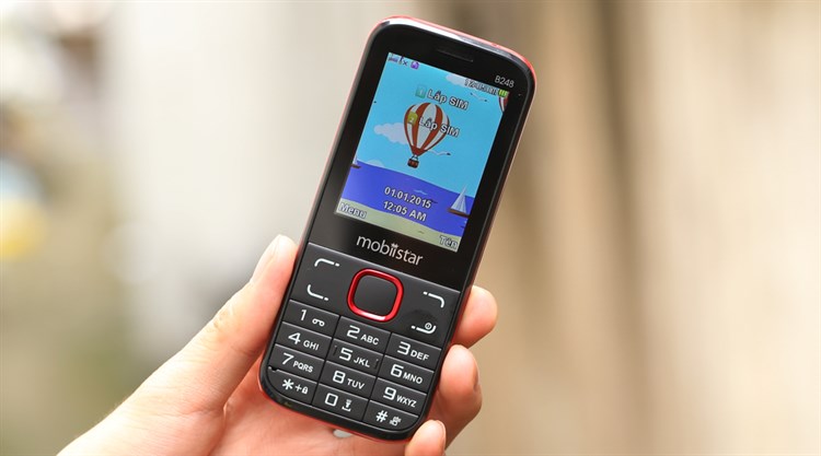 Điện thoại Mobiistar B248 Màu Đen - Đỏ