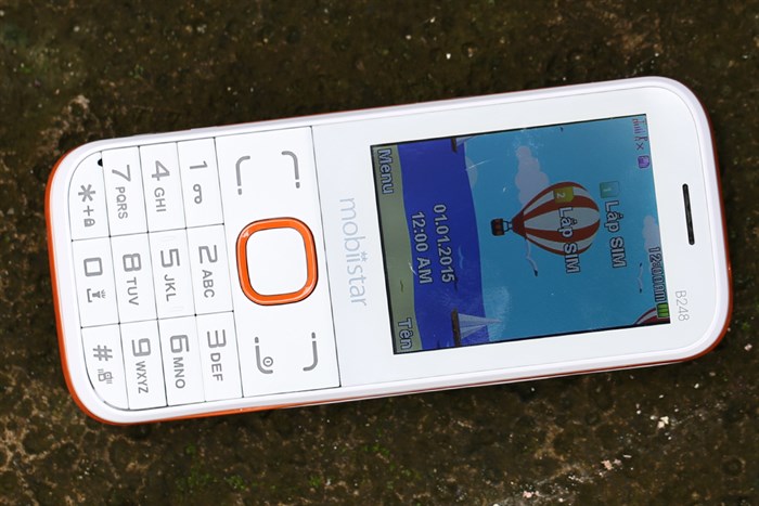 Điện thoại Mobiistar B248 Màu Trắng - Cam