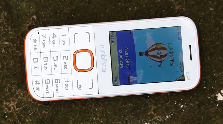 Điện thoại Mobiistar B248 Màu Trắng - Cam