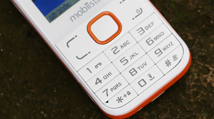 Điện thoại Mobiistar B248 Màu Trắng - Cam