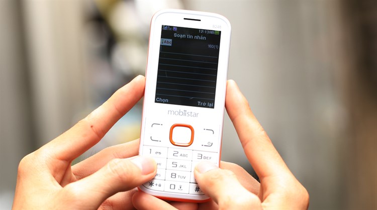 Điện thoại Mobiistar B248 Màu Trắng - Cam