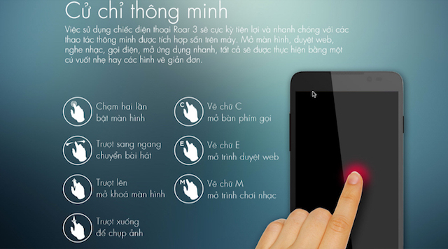 Các cử chỉ thông minh giúp tiết kiệm thao tác cho người dùng Các cử chỉ thông minh giúp tiết kiệm thao tác cho người dùng