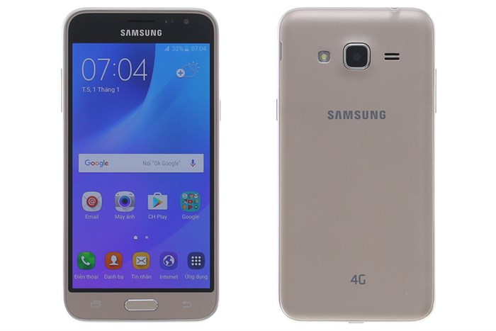 Điện thoại Samsung Galaxy J3 LTE Màu Vàng đồng