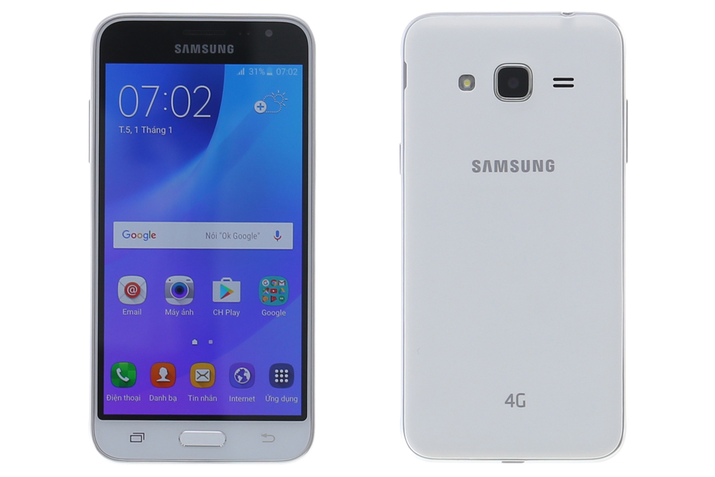 Điện thoại Samsung Galaxy J3 LTE Màu Trắng