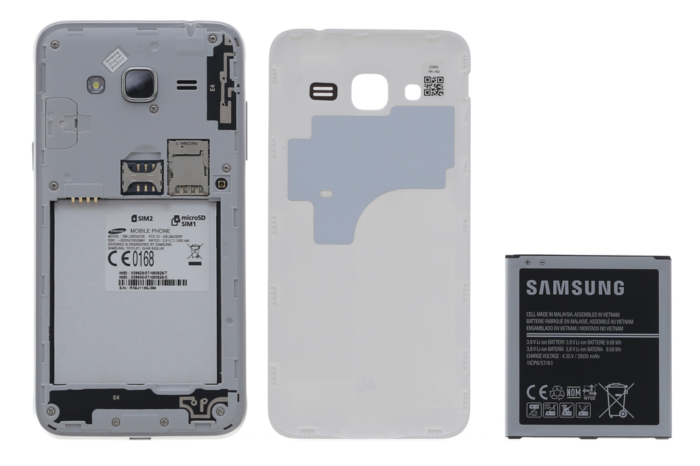Điện thoại Samsung Galaxy J3 LTE Màu Trắng