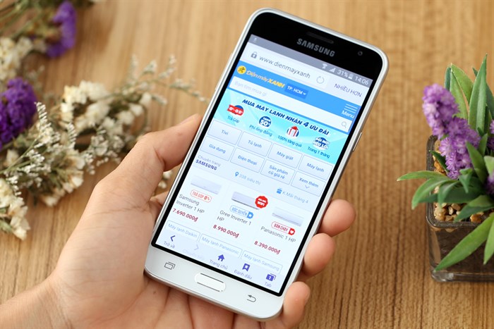 Điện thoại Samsung Galaxy J3 LTE Màu Trắng