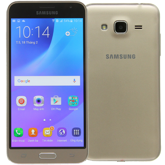 Điện thoại Samsung Galaxy J3 LTE Màu Vàng đồng