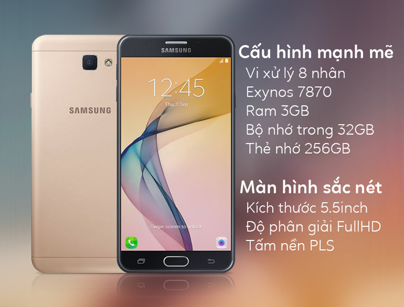 Samsung Galaxy J7 Prime - Cấu hình mạnh mẽ, màn hình lớn