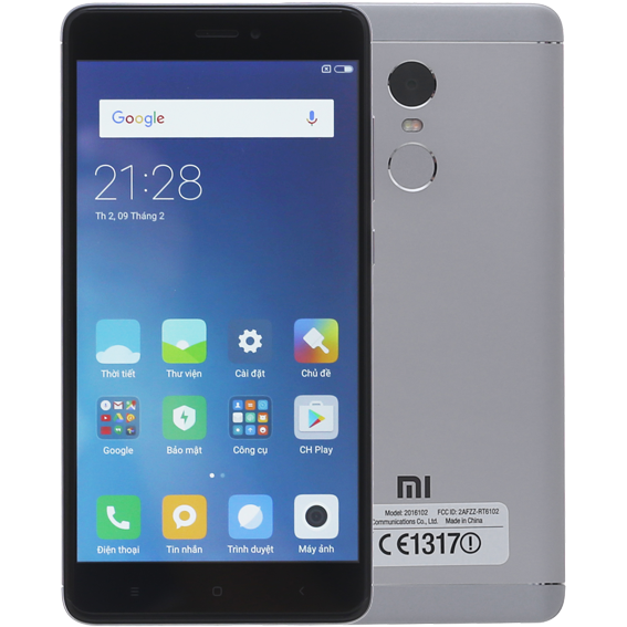 Điện thoại Xiaomi Redmi Note 4 Màu Xám