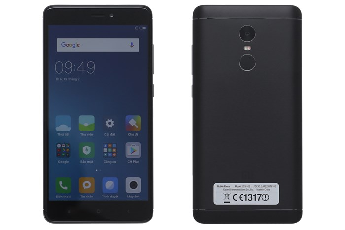 Điện thoại Xiaomi Redmi Note 4 Màu Đen
