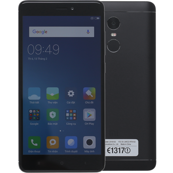 Điện thoại Xiaomi Redmi Note 4 Màu Đen