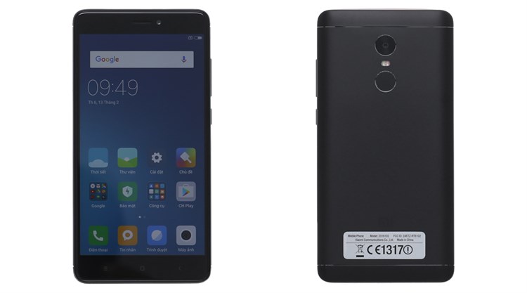 Điện thoại Xiaomi Redmi Note 4 Màu Đen