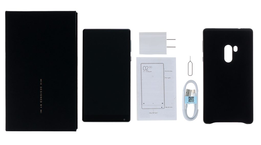 Bộ sản phẩm gồm: Hộp, Sách hướng dẫn, Cáp, Cây lấy sim, Ốp lưng