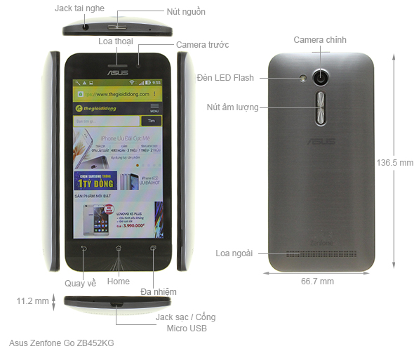 Asus Zenfone Go ZB452KG Plus