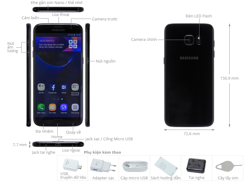 Samsung Galaxy S7 Edge Black Pearl (Đen Ngọc Trai)