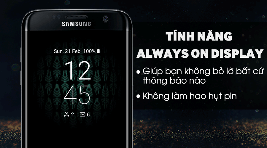 Điện thoại Samsung Galaxy S7 Edge Black Pearl (Đen Ngọc Trai)