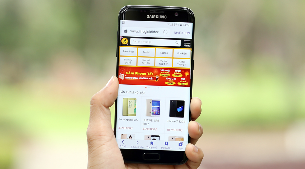 Điện thoại Samsung Galaxy S7 Edge Black Pearl (Đen Ngọc Trai)