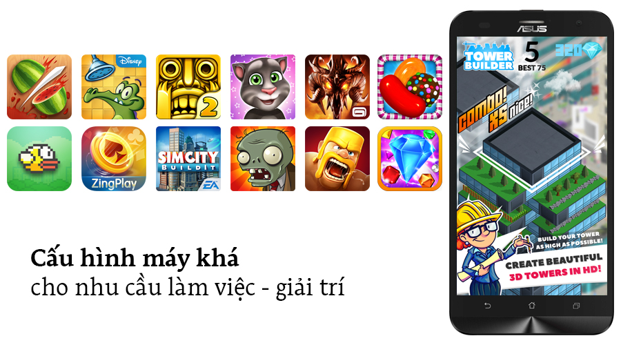 Điện thoại Asus Zenfone 2 Laser 6" ZE601KL