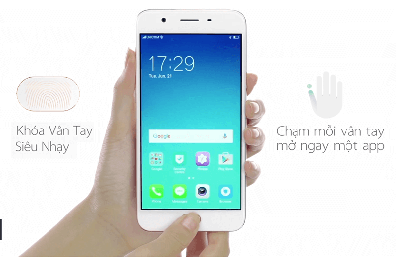 Cảm biến vân tay OPPO F1s