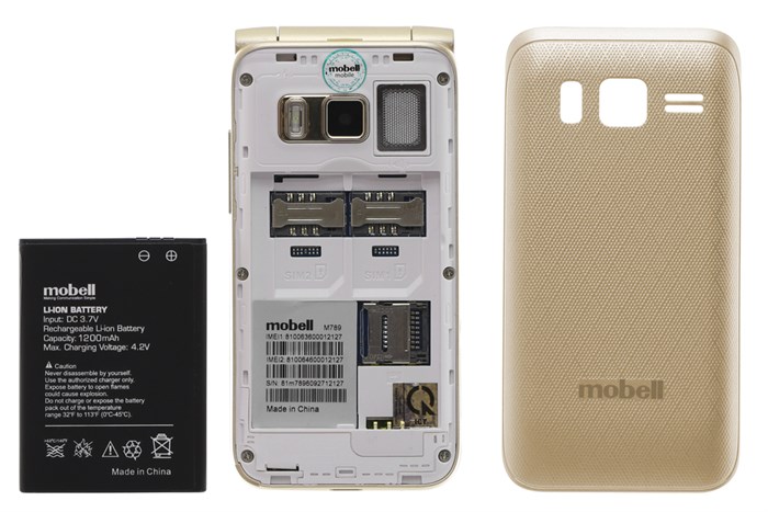 Điện thoại Mobell M789 Màu Vàng đồng