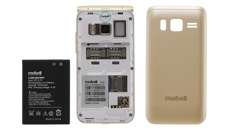 Điện thoại Mobell M789 Màu Vàng đồng