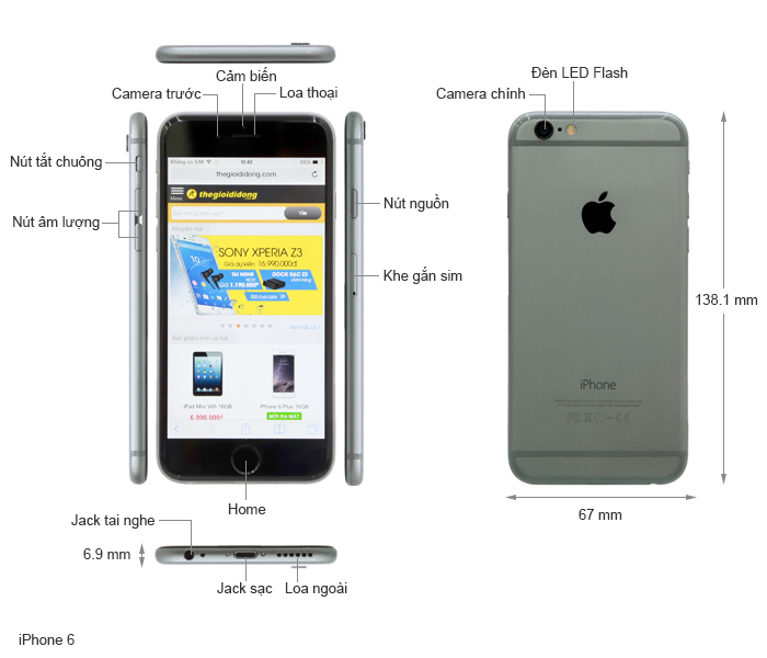 Thay màn hình IPhone 6s Plus
