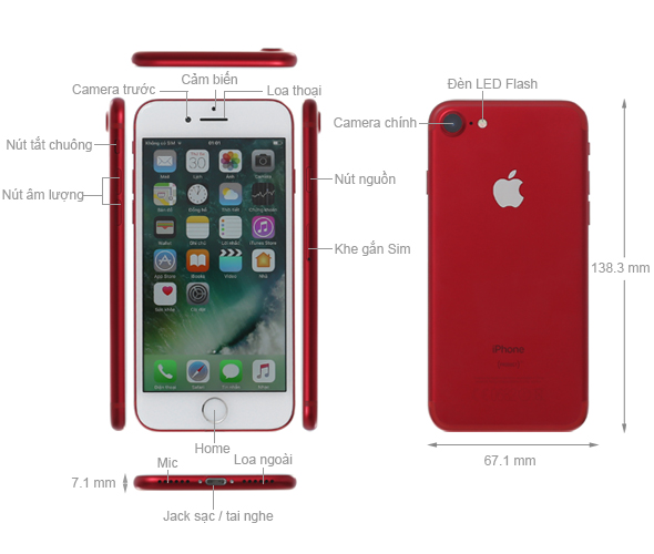 iPhone 7 Red 128GB - Khuyến mãi khủng | Thegioididong.com