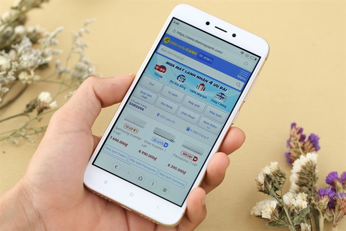 Điện thoại Xiaomi Redmi 4X Màu Vàng đồng