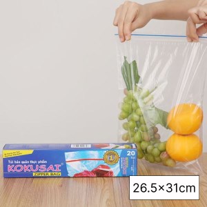 Túi zipper bảo quản thực phẩm PE Kokusai 26.5 x 31cm (20 túi)