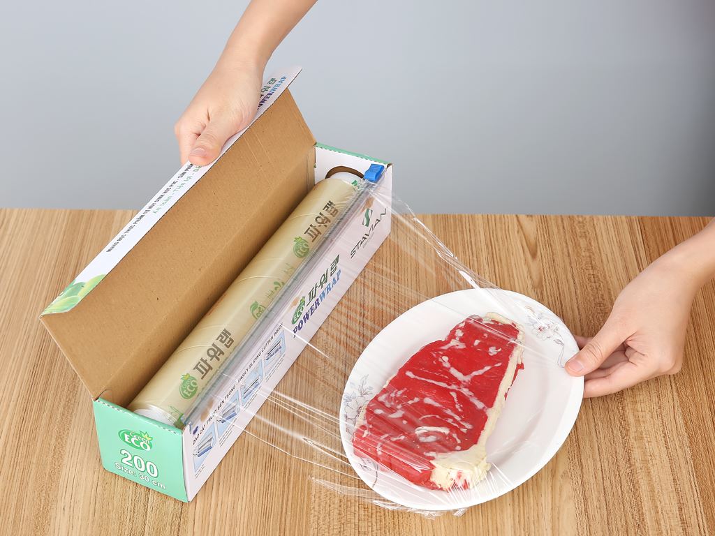 M&agrave;ng bọc PVC Green Eco 30cmx100m gi&aacute; tốt tại B&aacute;ch ho&aacute; XANH