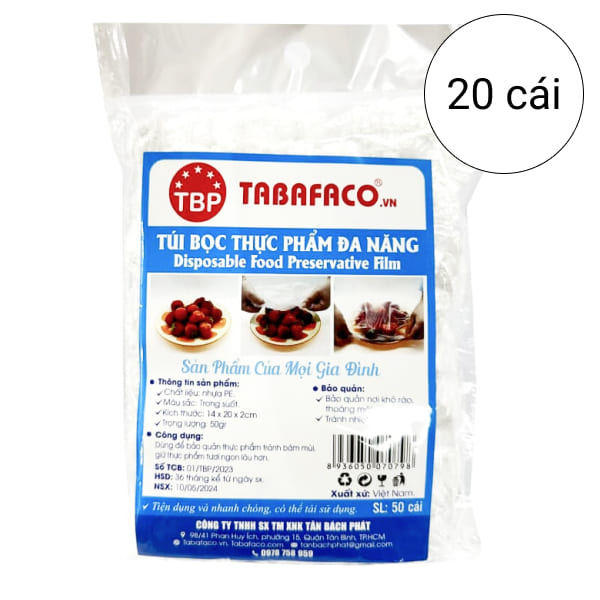 Túi bọc thực phẩm đa năng TBP 20 cái