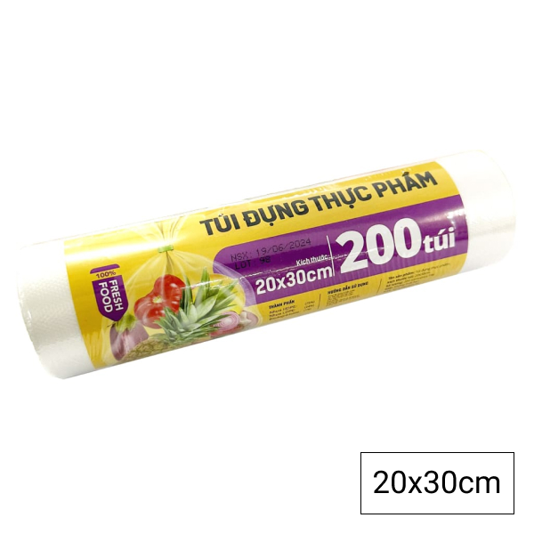 200 túi đựng thực phẩm 20 x 30 cm