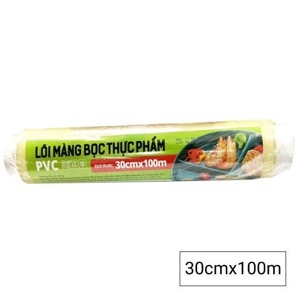 Màng bọc thực phẩm PVC 30cm x 100m