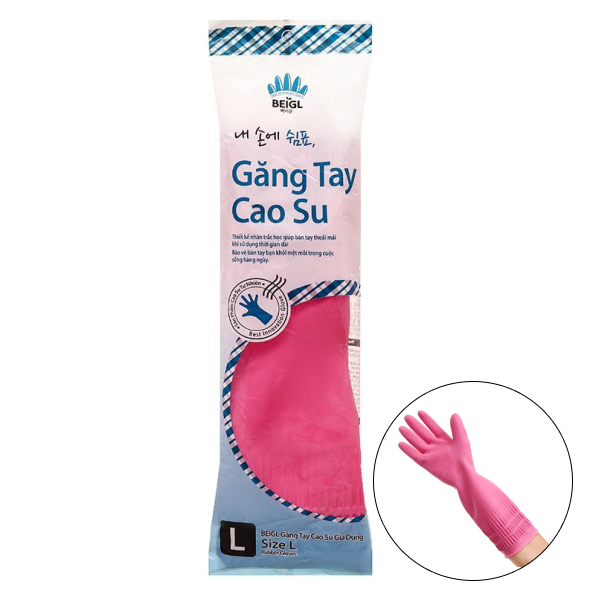 Găng tay cao su Beigl size L 37cm
