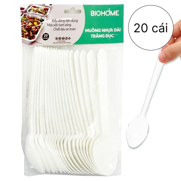 20 cái muỗng dài nhựa Biohome