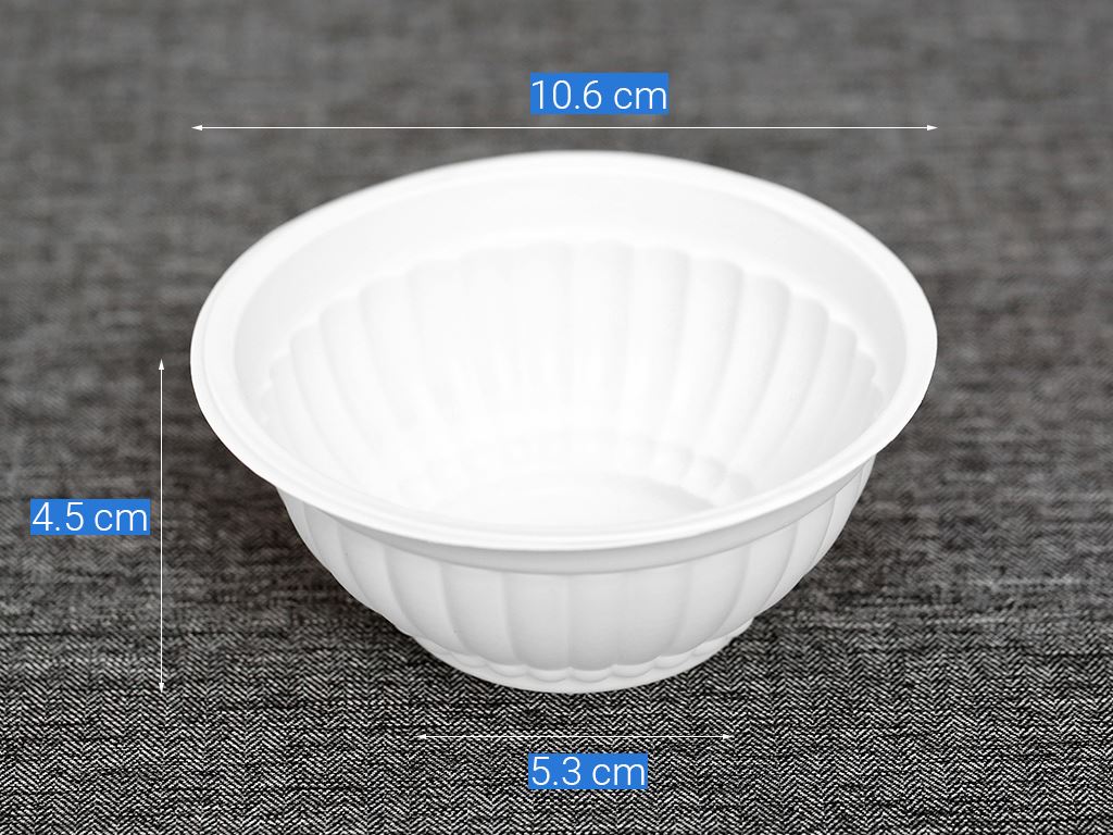 Chén nhựa PP trắng Hunufa 10.2cm (20 cái) 8