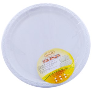 Dĩa nhựa Hunufa 10 inch (10cái)