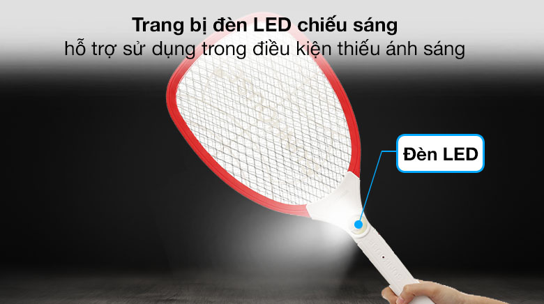 Đèn LED chiếu sáng - Vợt muỗi Sunhouse SHE-MT1695R