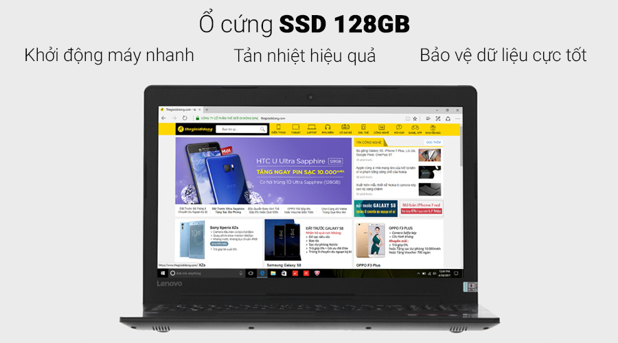 Laptop Lenovo IdeaPad 310 15IKB i3 7100U/4GB/128GB/Win10/(80TV02E6VN)