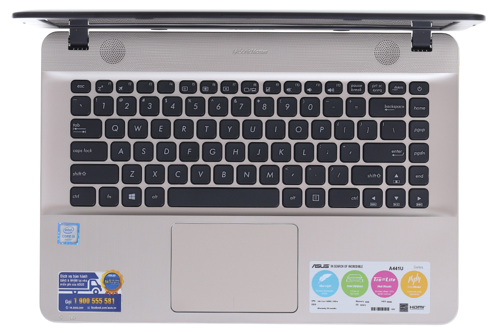 Asus A441UA i3 6006U/4GB/500GB/Win10/(WX156T) - 15
