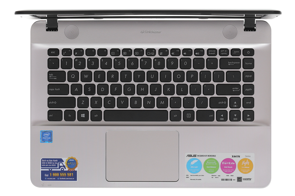 Laptop Asus X441NA N4200/4GB/500GB/Win10/(GA070T) Màu Đen