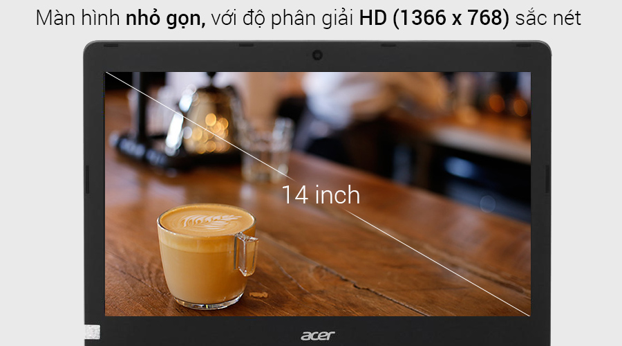 Laptop Acer Aspire ES1 432 C5J2 N3350/2GB/500GB/Win10/(NX.GFSSV.004)