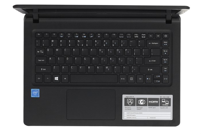 Laptop Acer Aspire ES1 432 C5J2 N3350/2GB/500GB/Win10/(NX.GFSSV.004) Màu Đen