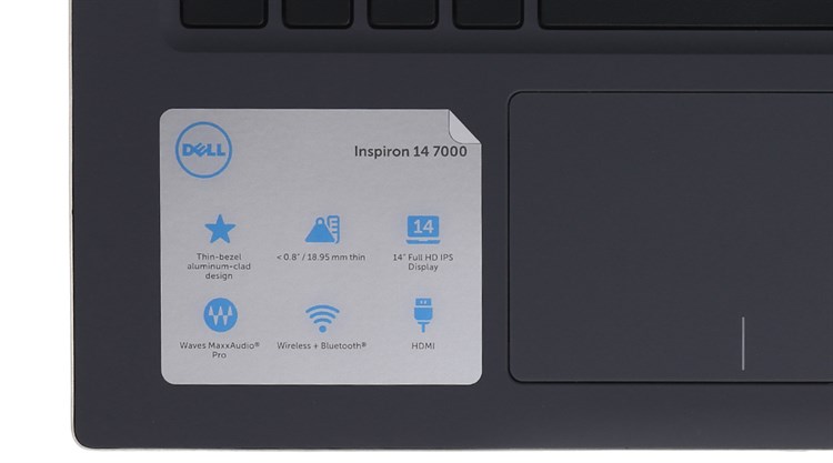Laptop Dell Inspiron 7460 i7 7500U/8GB/128GB+1TB/2GB 940MX/Win10/(338KP1)