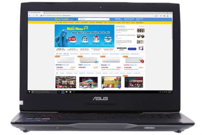 Laptop Asus G752VS i7 6820HK/32GB/1TB+512GB/8GB GTX1070/Win10/(GC175T) Màu Xám