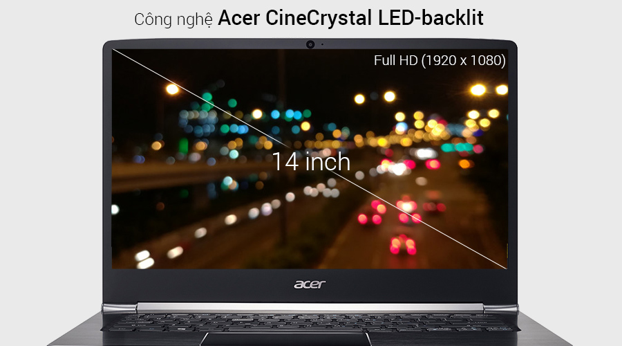 Laptop Acer Aspire SF514 51 72F8 i7 7500U/8GB/256GB/Win10