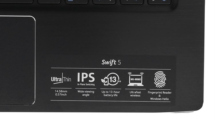 Laptop Acer Aspire SF514 51 72F8 i7 7500U/8GB/256GB/Win10 Màu Đen